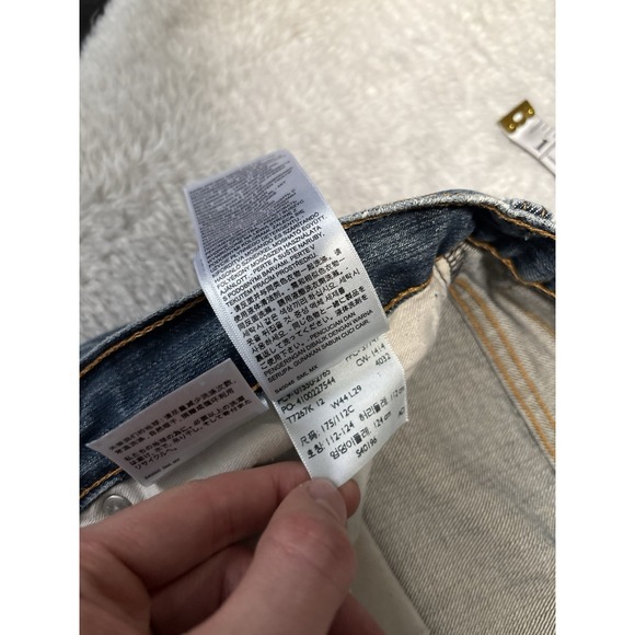 Levi's 550 Relaxed Fit Mens Blue Denim Jeans Size 44x29 Cotton Straight C - Picture 10 of 10